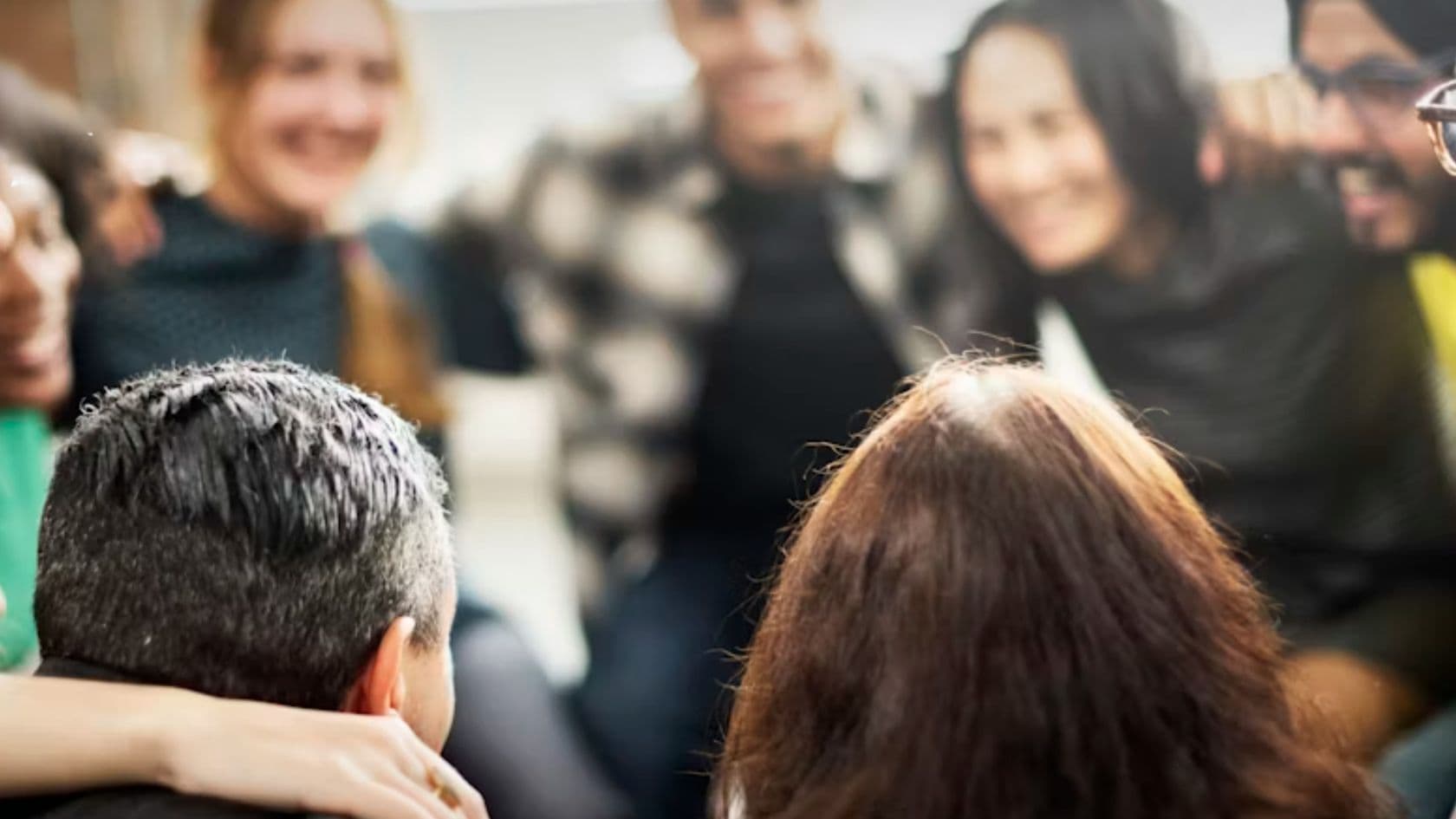 Southern Nevada community members gathered together in a candid, hopeful moment.